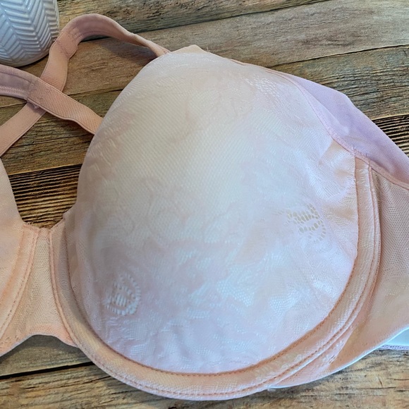 Bali Pink One U Side Smoothing Foam Underwire Bra #6548 Size 36DD - Picture 4 of 11